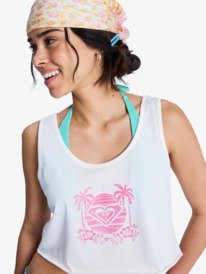 2 Magic Sunset Crop - D&eacute;bardeur cropped pour Femme Blanc ERJZT06094 Roxy