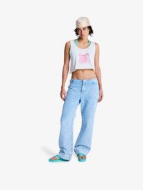 3 Magic Sunset Crop - D&eacute;bardeur cropped pour Femme Blanc ERJZT06094 Roxy
