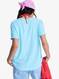 4 Oceanwave Regular Slub - T-Shirt à manches courtes pour Femme Vert ERJZT06096 Roxy