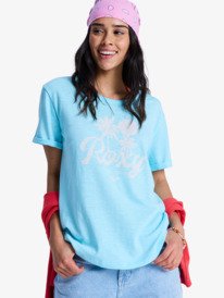 0 Oceanwave Regular Slub - T-Shirt à manches courtes pour Femme Vert ERJZT06096 Roxy