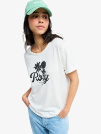 0 Oceanwave Regular Slub - T-Shirt à manches courtes pour Femme Blanc ERJZT06096 Roxy