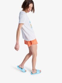 1 Oceanregular Poster - T-Shirt à manches courtes pour Femme Blanc ERJZT06099 Roxy