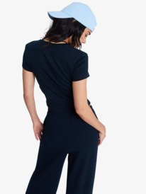 4 Beach Love - Cropped T-Shirt for Women Black ERJZT06100 Roxy