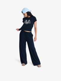 3 Beach Love - Cropped T-Shirt for Women Black ERJZT06100 Roxy