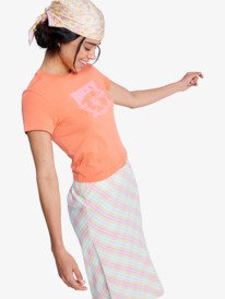 1 Beach Love - T-shirt curta para Mulher Rosa ERJZT06100 Roxy