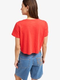 4 Endless Weekends - T-Shirt &agrave; manches courtes pour Femme Rouge ERJZT06113 Roxy