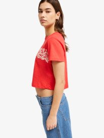 1 Endless Weekends - T-Shirt &agrave; manches courtes pour Femme Rouge ERJZT06113 Roxy