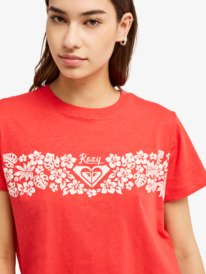 2 Endless Weekends - T-Shirt &agrave; manches courtes pour Femme Rouge ERJZT06113 Roxy