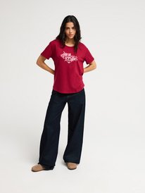 4 Oceanwave Regular Slub Red ERJZT06148 Roxy