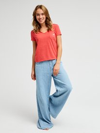 3 Laguna Green V Neck Rot ERJZT06153 Roxy