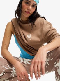 6 My Boyfriend - Short Sleeve T-Shirt for Women Brown ERJZT06168 Roxy