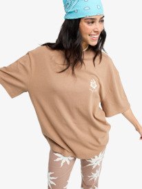 0 My Boyfriend - Short Sleeve T-Shirt for Women Brown ERJZT06168 Roxy