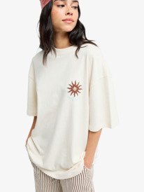 0 My Boyfriend - Short Sleeve T-Shirt for Women Beige ERJZT06168 Roxy