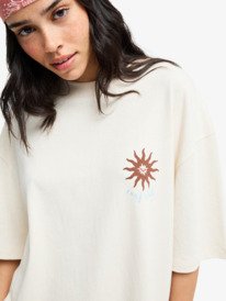 2 My Boyfriend - Short Sleeve T-Shirt for Women Beige ERJZT06168 Roxy