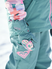 0 Snows Up - Muffole imbottite da ragazza Green ERLHN03012 Roxy