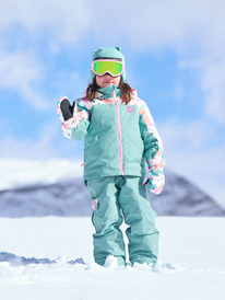 2 Snowy Tale - Veste de snow pour Filles 2-7 ans Vert ERLTJ03025 Roxy