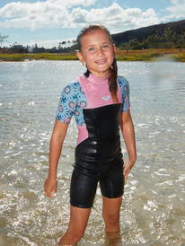 2/2mm Prologue - Short Sleeve Back Zip Springsuit for Girls ERLW503006 4 2/2mm Prologue - Short Sleeve Back Zip Springsuit for Girls  ERLW503006 Roxy