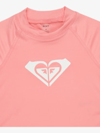 2 Whole Hearted - Rash vest a maniche corte da Ragazza 2-7 Pink ERLWR03230 Roxy