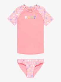 0 Roxy Dot - Lycra deux pièces manches courtes pour Filles 2-7 ans Rose ERLWR03328 Roxy