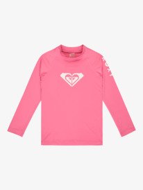 0 Whole Hearted - Licra protetor de manga comprida para Raparigas 2-7 Rosa ERLWR03362 Roxy