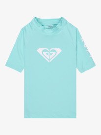 0 Whole Hearted - Kurzarm-Rashguard f&uuml;r M&auml;dchen 2-7 Blau ERLWR03363 Roxy