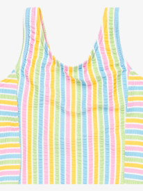 7 Mirage Stripe - Maillot de bain une pièce pour Filles 2-7 ans Blanc ERLX103111 Roxy