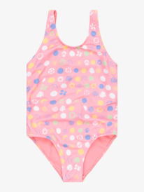 3 Roxy Dot - One-Piece Swimsuit for Girls 2 - 7 Pink ERLX103115 Roxy