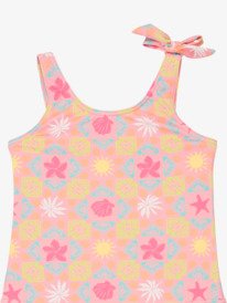 2 Check - One-Piece Swimsuit for Girls 2-7 Pink ERLX103128 Roxy