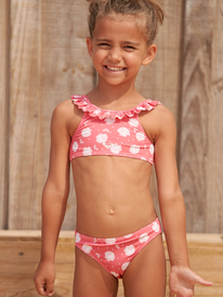 0 Teeny Everglow - Crop Top Bikini Set for Girls 2-7  ERLX203127 Roxy