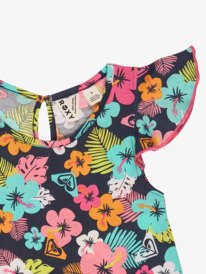 2 Morning Flower - Pardessus de plage pour Fille 2-7 ans Bleu ERLX603046 Roxy