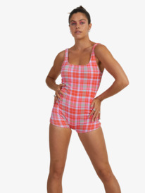 Womens Tartan Times One-Piece Swimsuit | Roxy