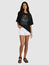 8 Sweet Janis - T-shirt boyfriend pour Femme Noir URJZT03683 Roxy