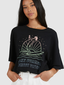 7 Sweet Janis - T-shirt boyfriend pour Femme Noir URJZT03683 Roxy