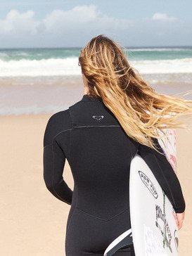 roxy, 4/3 Elite Xtra Warm - Wetsuit met een Borstrits voor Dames, BLACK (blk) 4/3 Elite Xtra Warm - Chest Zip Wetsuit for Women  26BW213501