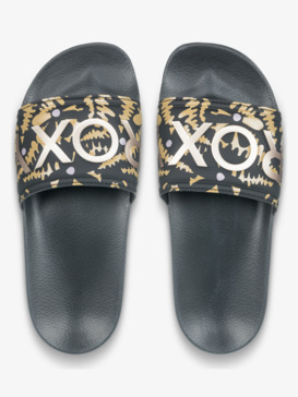 roxy, Slippy Ii - Sandalen voor Dames, CAMO BLACK (kco) Slippy Ii - Sandals for Women  ARJL100679
