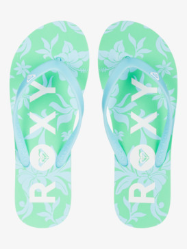 roxy, Tahiti - Sandales pour Femme, TURQUOISE/GREEN (tqg) Tahiti - Flip-Flops for Women  ARJL100869