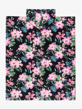 roxy, Rg Stay Magical - Toalla Poncho para Chicas, ANTHRACITE SHADOW FLORAL SMALL (kvj1) Rg Stay Magical - Poncho Towel for Girls  ERGAA03208