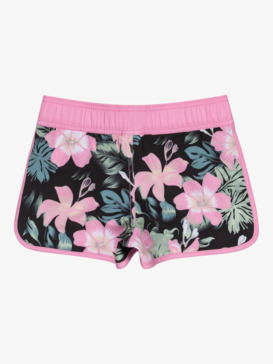roxy, Good Waves - Board Shorts for Girls 6 - 16, ANTHRACITE SHADOW FLORAL (kvj9) Good Waves - Board Shorts for Girls 6 - 16  ERGBS03124