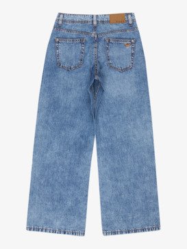 roxy, Milla Wide Mid Leg Rg - Cropped Trousers for Girls 4-16, BEAU BLUE (bsbw) Milla Wide Mid Leg Rg - Cropped Trousers for Girls 4-16  ERGDP03080