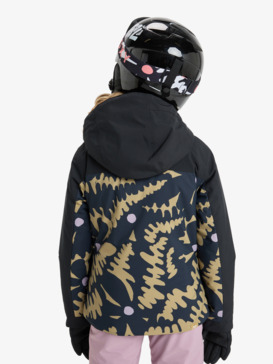 roxy, Free Jet Block - Technical Snow Jacket for Girls 8-16, FENNEL SEED BIG FLOWER RG (tmg2) Free Jet Block - Technical Snow Jacket for Girls 8-16  ERGTJ03197