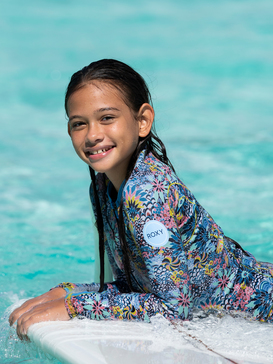 1.5mm Marine Bloom - Front Zip Springsuit for Girls  ERGW403021