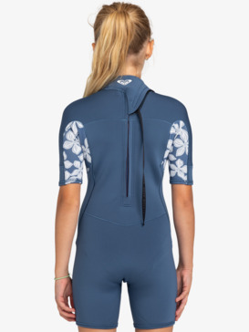 roxy, 2mm Swell Series - Short Sleeve Back Zip Springsuit for Girls 8-16, WILD WIND DRIFTER FLORAL (xbwb) 2mm Swell Series - Short Sleeve Back Zip Springsuit for Girls 8-16  ERGW503017