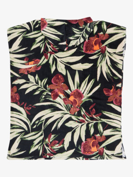 roxy, Stay Magical Printed - Poncho Handdoek voor Dames, ANTHRACITE WIND SWEPT FLORAL (kvj9) Stay Magical Printed - Poncho Towel for Women  ERJAA04395