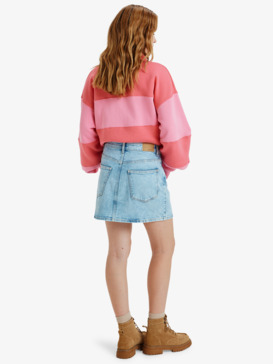 roxy, Rain Mini Skirt Beau Blue - Denim minirok voor Dames, BEAU BLUE (bsbw) Rain Mini Skirt Beau Blue - Mini Denim Skirt for Women  ERJDK03038