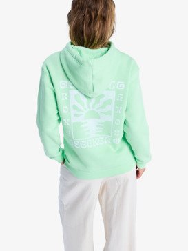 roxy, Surf Stoked Brushed Vt - Felpa con cappuccio da Donna, PISTACHIO GREEN (ged0) Surf Stoked Brushed Vt - Hoodie for Women  ERJFT05021