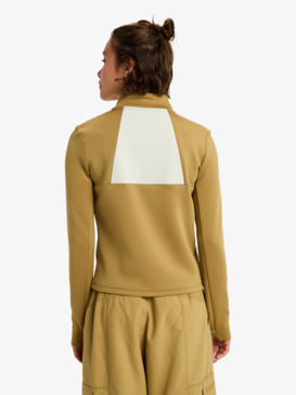 roxy, Waves Of Warmth Tech Top - Technical Long Sleeve Top for Women, FENNEL SEED (tmg0) Waves Of Warmth Tech Top - Technical Long Sleeve Top for Women  ERJFT05033