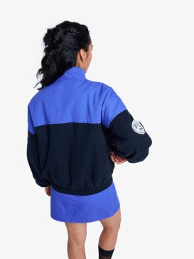 roxy, Chloe Kim Moto - Chaqueta bomber estilo motociclista para mujer, TRUE BLACK (kvj0) Chloe Kim Moto - Relaxed Moto Style Bomber Jacket for Women  ERJJK03688