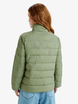 roxy, Wind Bliss - Lightweight Packable Padded Jacket for Women, OIL GREEN (gld0) Wind Bliss - Lightweight Packable Padded Jacket for Women  ERJJK03692