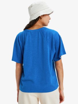 roxy, Time For Palm Tree - T-Shirt für Frauen, DAZZLING BLUE (ppm0) Time For Palm Tree - Short Sleeves T-Shirt for Women  ERJKT04275