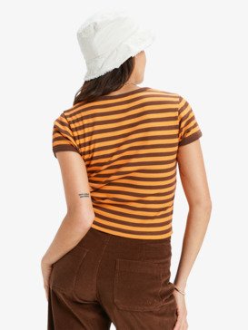 Throwback Baby - Rib T-Shirt With Contrast Binding for Women  ERJKT04317
